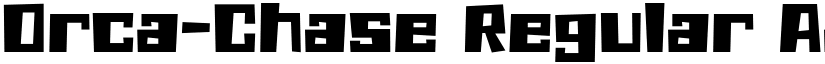 Orca-Chase Regular font