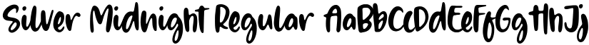 Silver Midnight Regular font