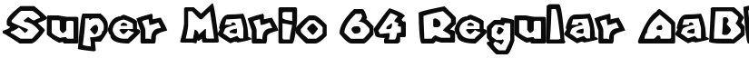 Super Mario 64 Regular font