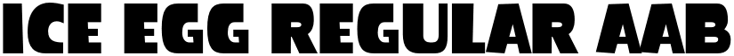 Ice Egg Regular font