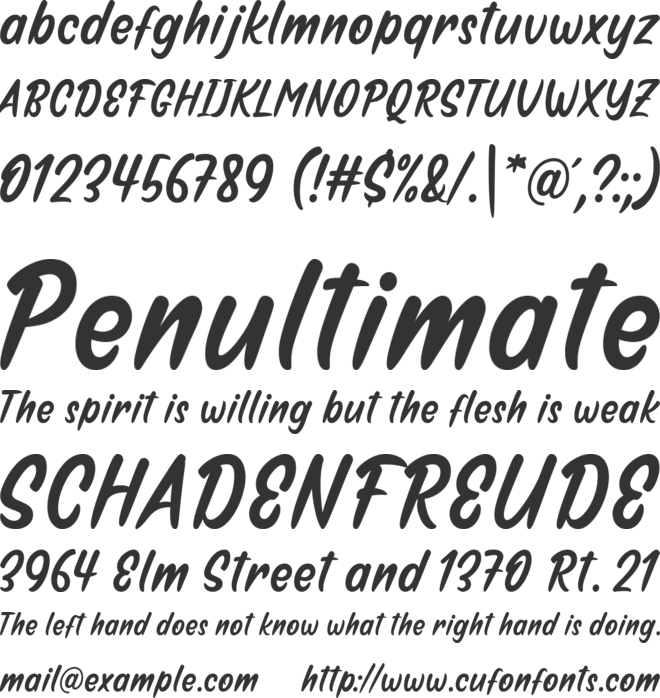 Mega Jaya font preview