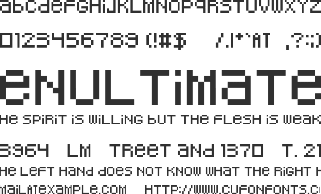 Omegga font preview