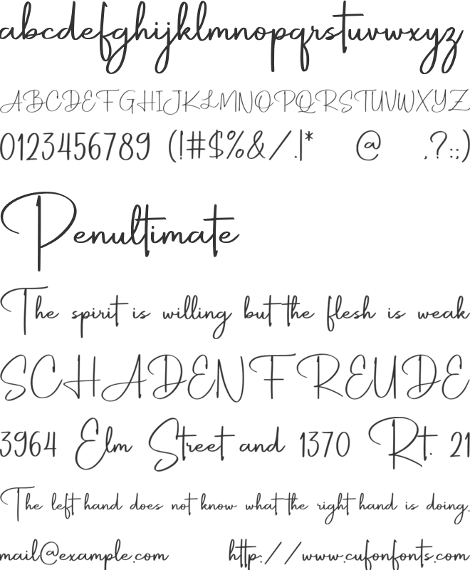 Royal Wedding font preview