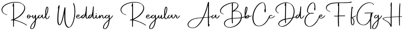 Royal Wedding Regular font