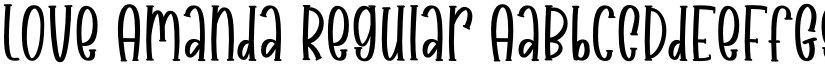 Love Amanda Regular font
