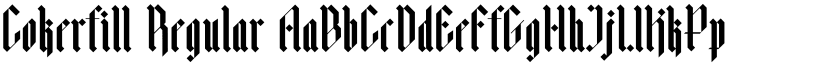 Cokerfill Regular font