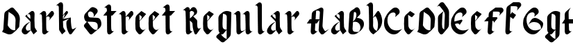 Dark Street Regular font