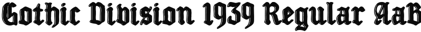 Gothic Division 1939 font download