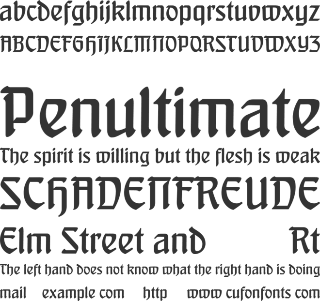 BehrensSchrift font preview