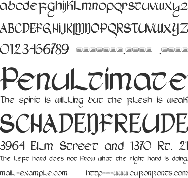 She Dance Free Trial font preview