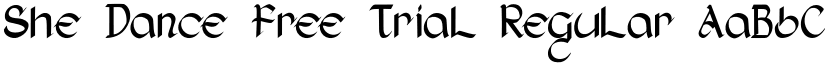 She Dance Free Trial Regular font