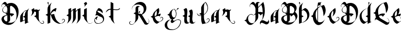 Darkmist Regular font