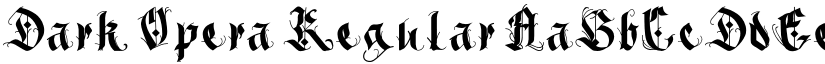 Dark Opera Regular font