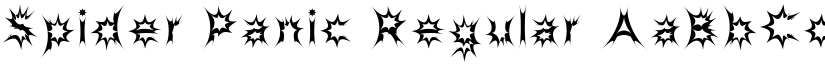 Spider Panic Regular font