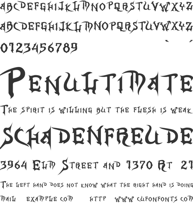 Master Tronahex font preview