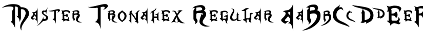 Master Tronahex Regular font