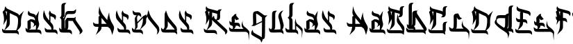 Dark Armor Regular font