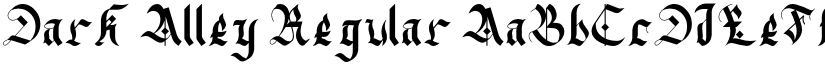 Dark Alley font download