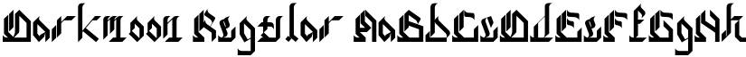 Darkmoon Regular font