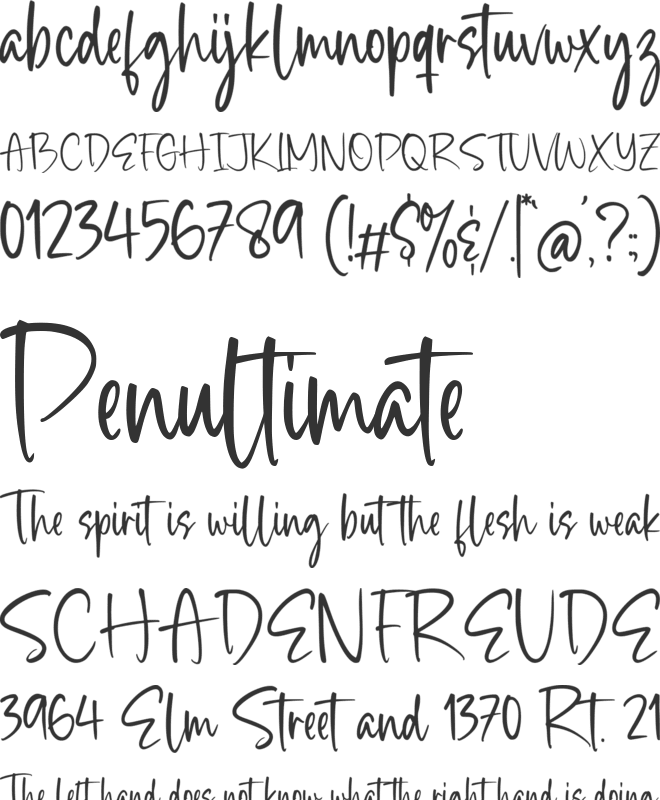 Highstuffy font preview