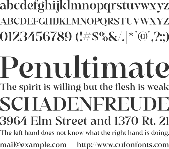 Elegante Classica font preview