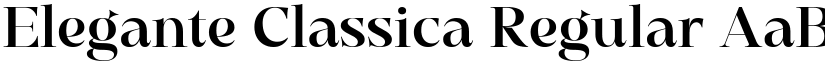Elegante Classica Regular font