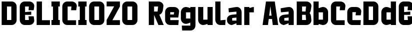DELICIOZO Regular font