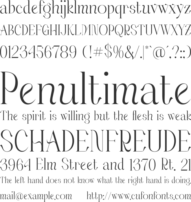 Makgery font preview