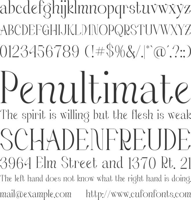 Makgery font preview