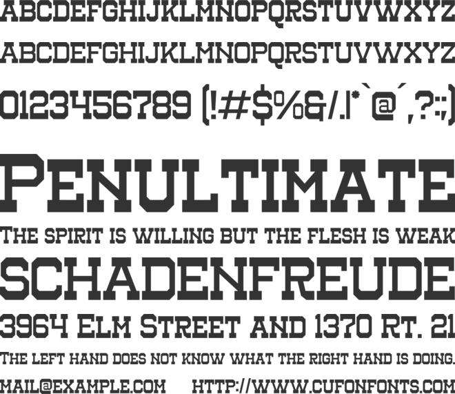 Henk Singer font preview