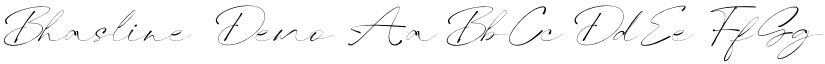 Bhasline Demo font