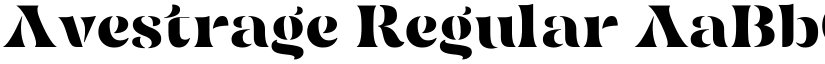 Avestrage Regular font