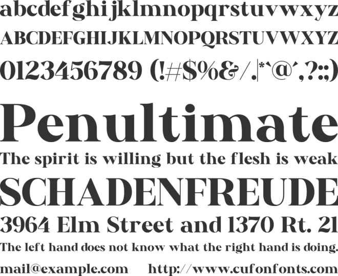 Bestorika font preview