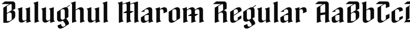 Bulughul Marom Regular font