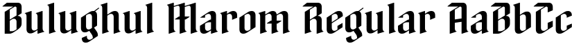 Bulughul Marom Regular font