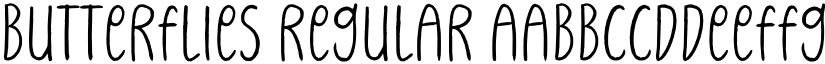 Butterflies Regular font