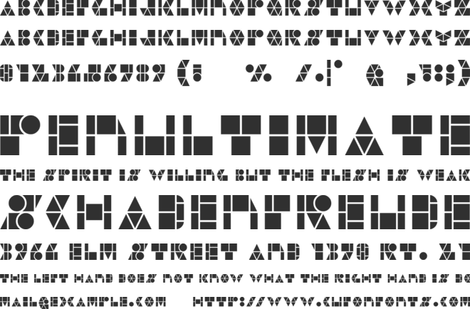 Geotalism font preview