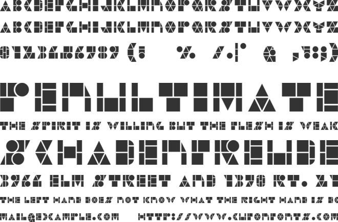 Geotalism font preview