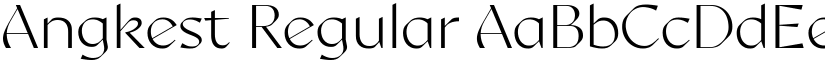 Angkest Regular font