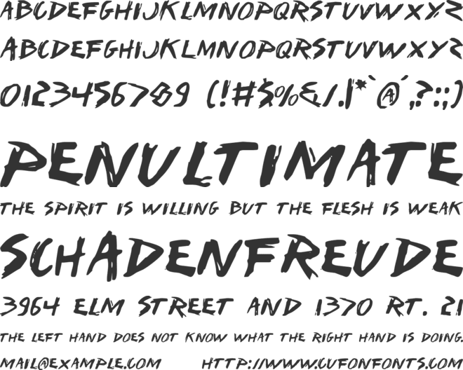 I Want My TTR ! font preview