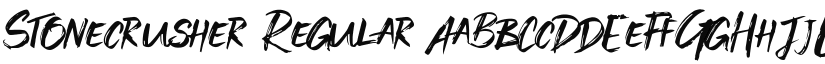 Stonecrusher font download