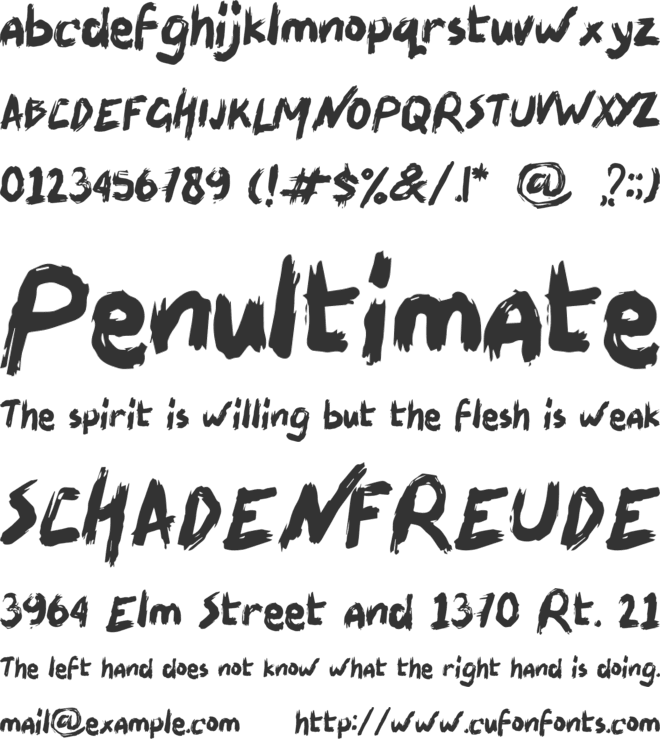 SKATEBOARDER font preview