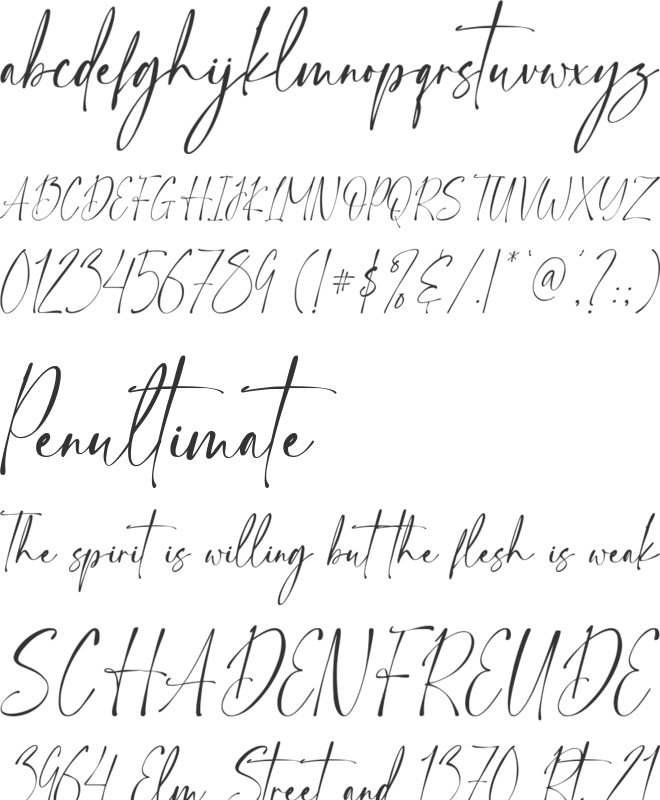 Northlink font preview