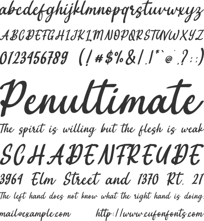 Anathema font preview