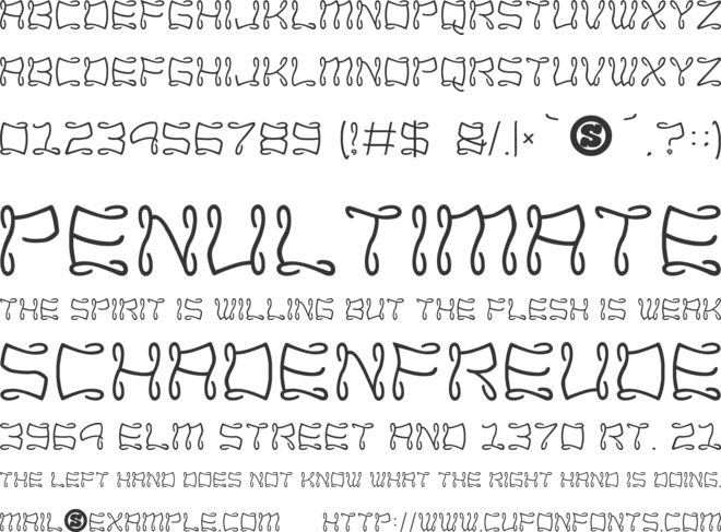 Gandhara font preview