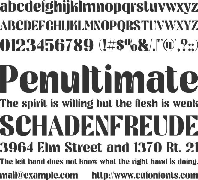 Flagmen font preview