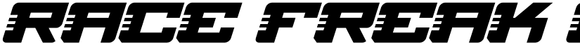 Race Freak Regular font