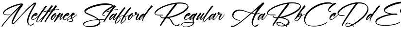 Melttones Stafford Regular font