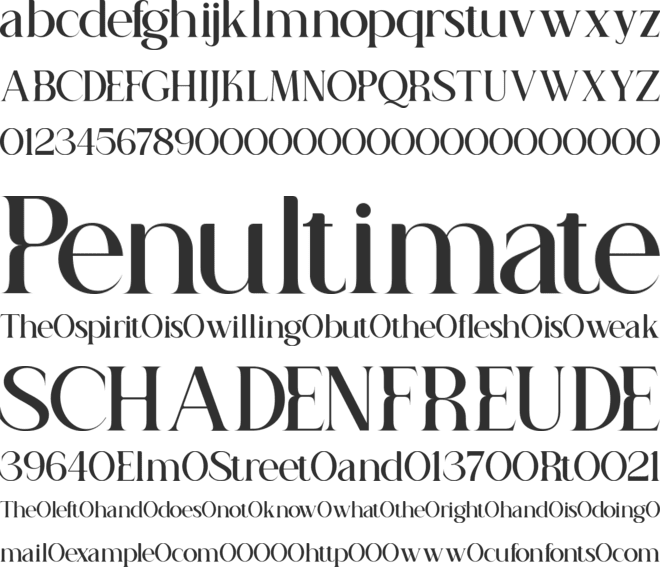 The Ladybach font preview