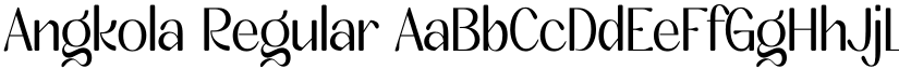 Angkola Regular font